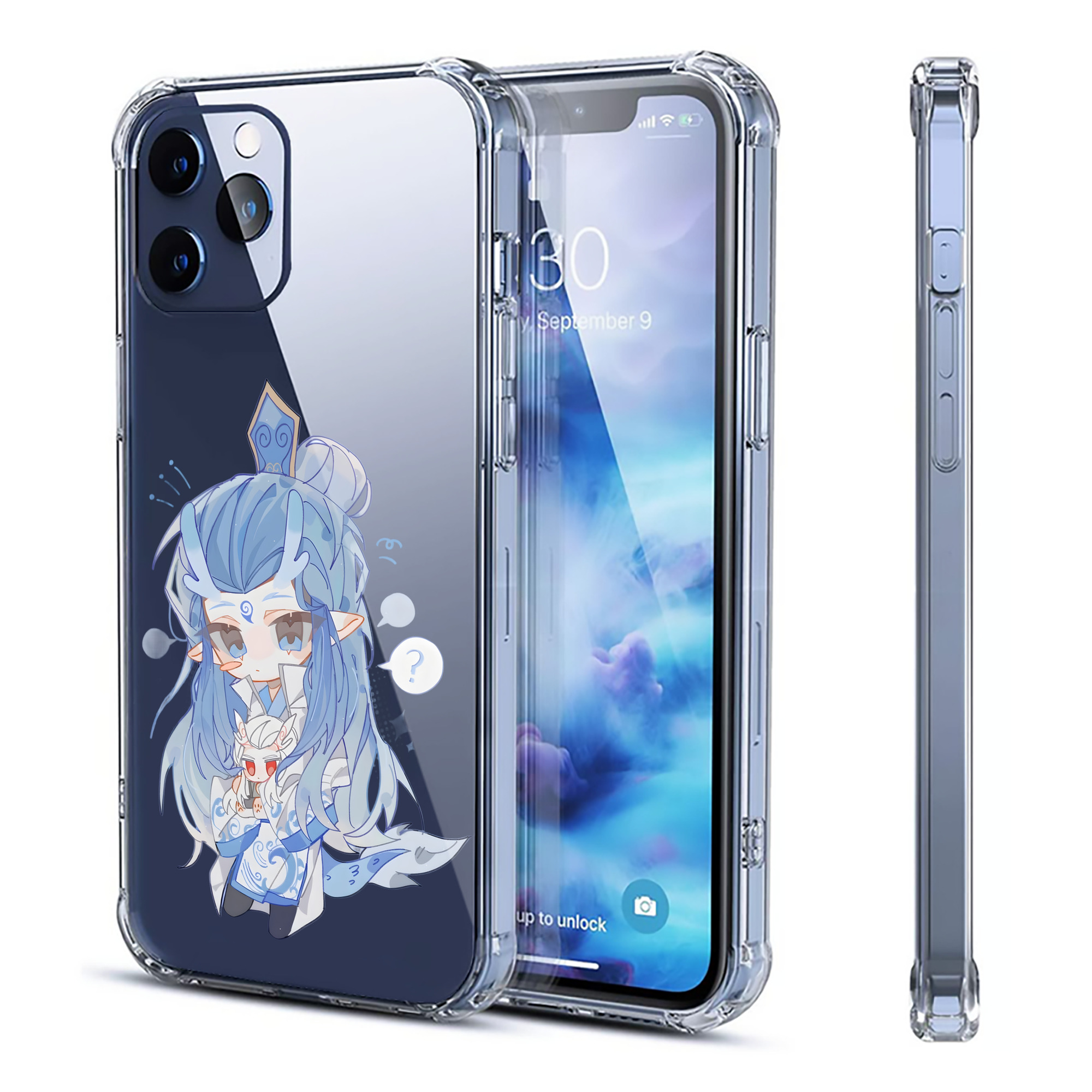 （画像用） Ne Zha 2 ナタ 魔童の大暴れ 【iPhone 12シリーズ対応】透明スマホケース（クリアソフトケース）
